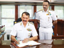 Vice Admiral Dinesh Kumar Tripathi appointed chief of naval staff 
